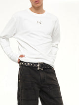 TC Basic Long Sleeve T-Shirt in White