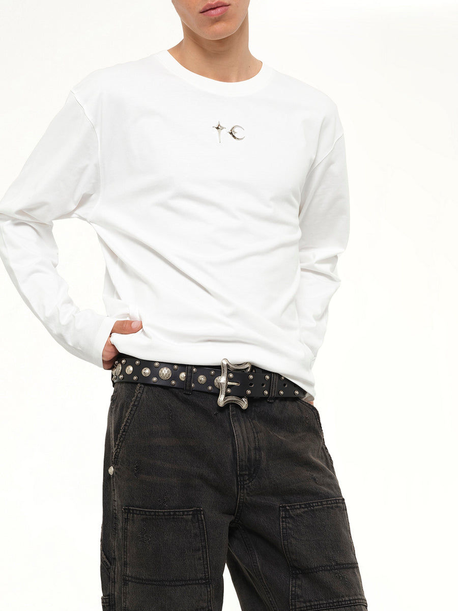 TC Basic Long Sleeve T-Shirt in White