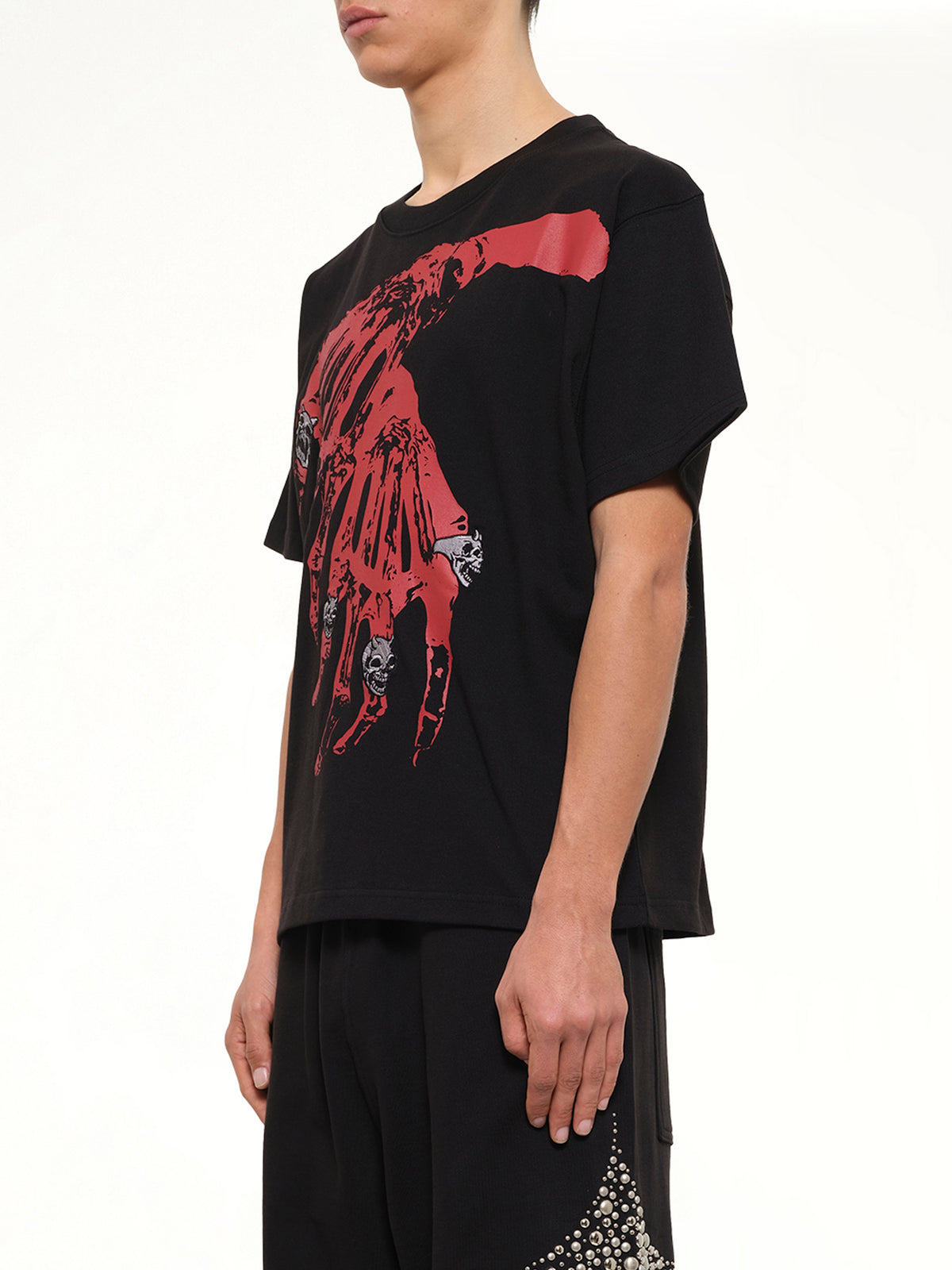 TC Bone Cross T-Shirt in Black