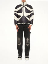 TC Dunk Puffer Jacket in Black/Ivory