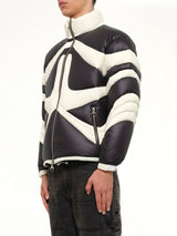 TC Dunk Puffer Jacket in Black/Ivory