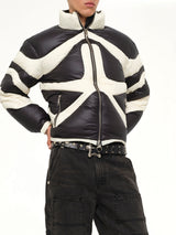 TC Dunk Puffer Jacket in Black/Ivory