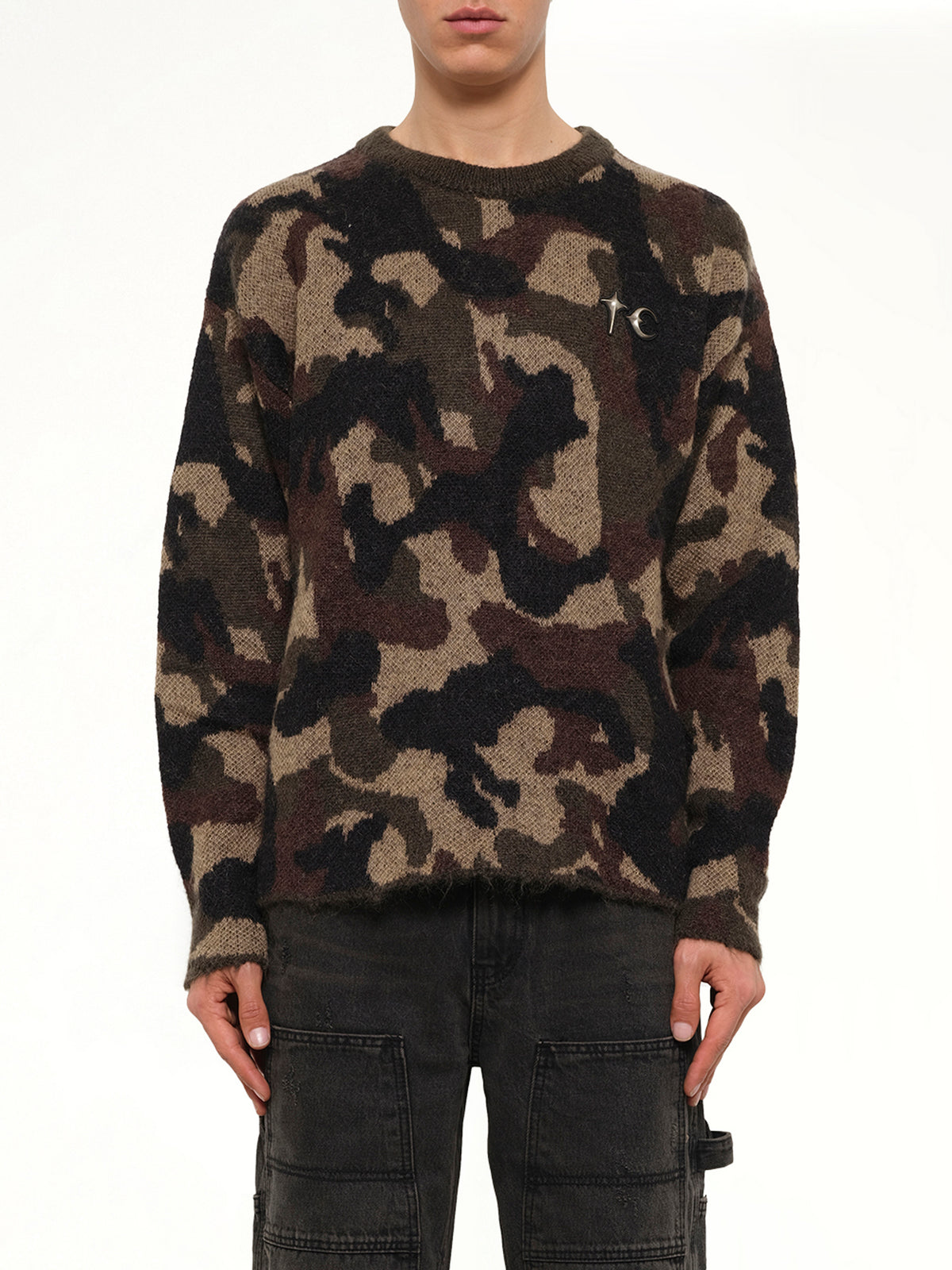TC Infintry Knit Sweater in Camo