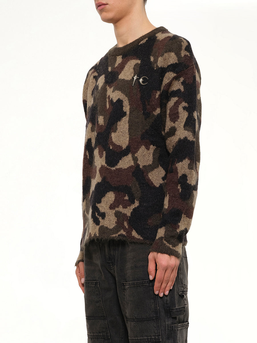 TC Infintry Knit Sweater in Camo