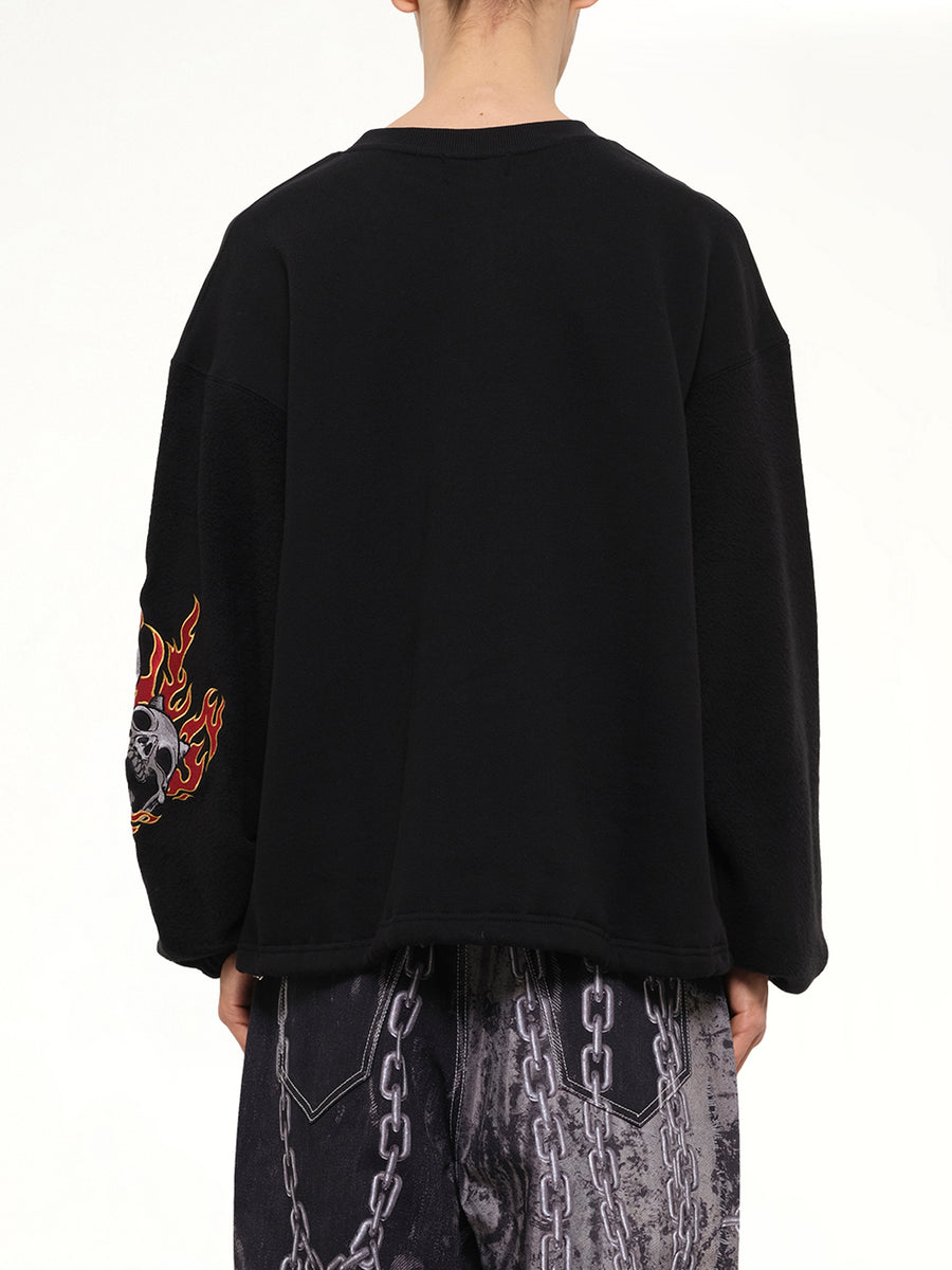 TC Two Face Sweatshirt in Black