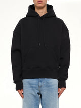 Embossed Ami De Coeur Hoodie in Black