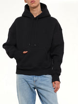 Embossed Ami De Coeur Hoodie in Black