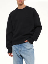 Embossed Ami De Coeur Sweatshirt in Black