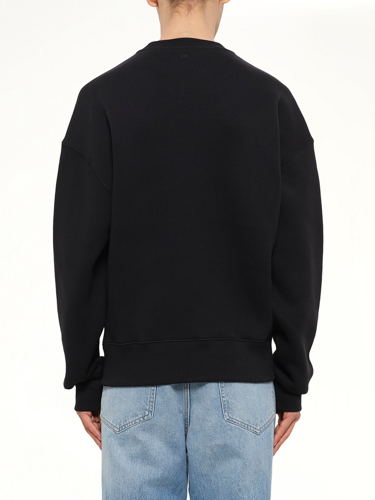 Embossed Ami De Coeur Sweatshirt in Black