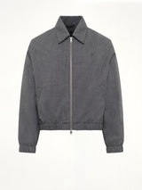 Ami De Coeur Padded Zipped Jacket Charcoal Grey