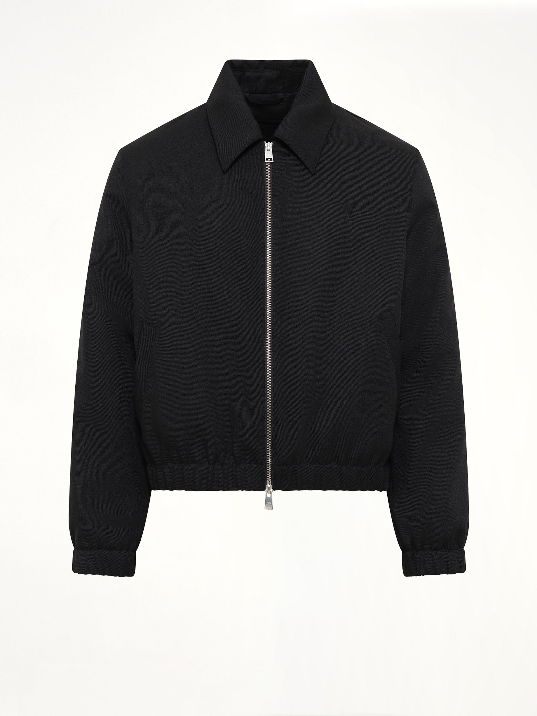 Ami De Coeur Padded Zipped Jacket in Black