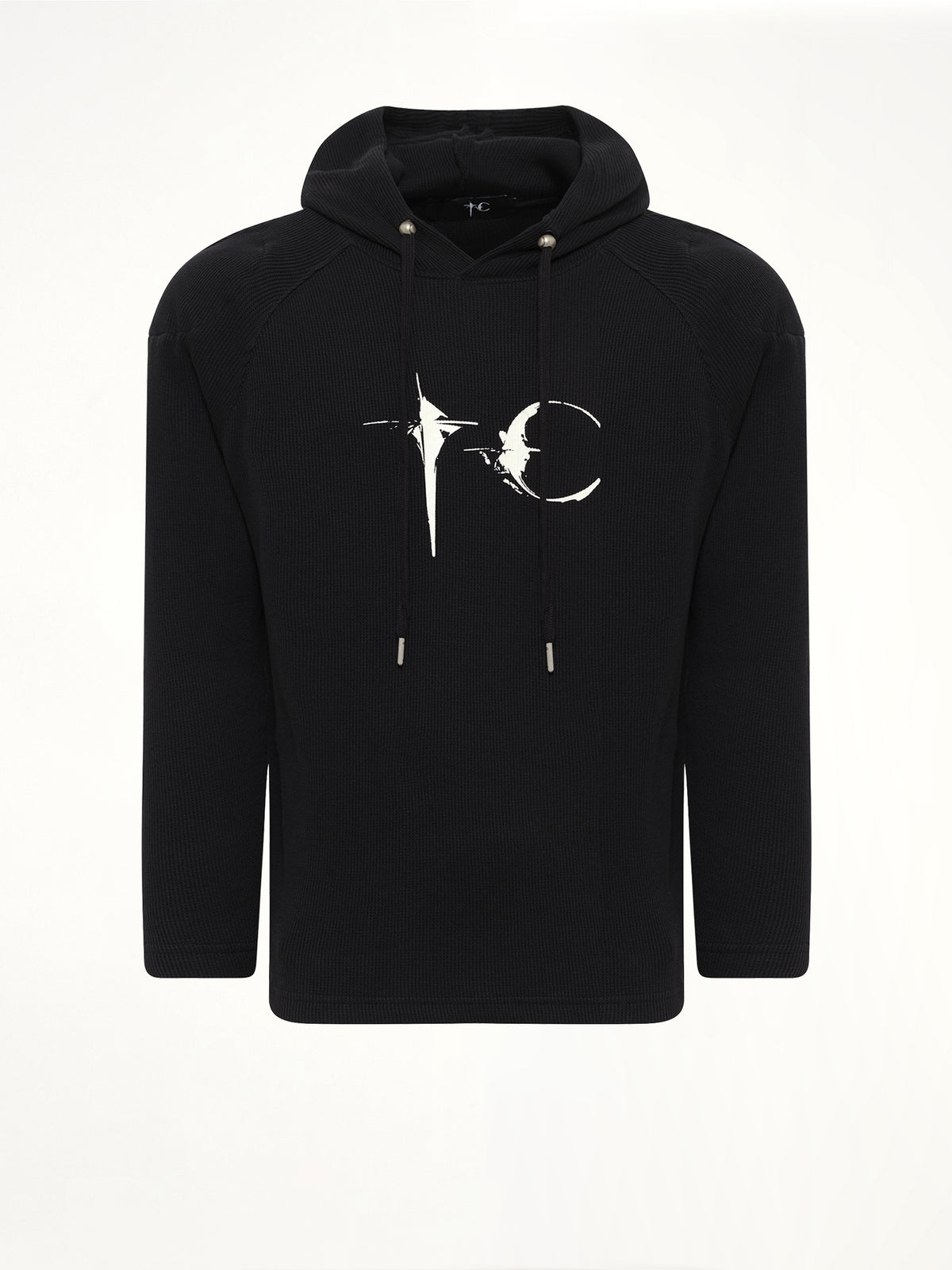 Bulk Shoulder Glow In The Dark Hoodie in Black