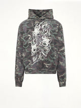 Hotheaded Riding Skull Hoodie in Camo
