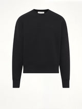 Embossed Ami De Coeur Sweatshirt in Black