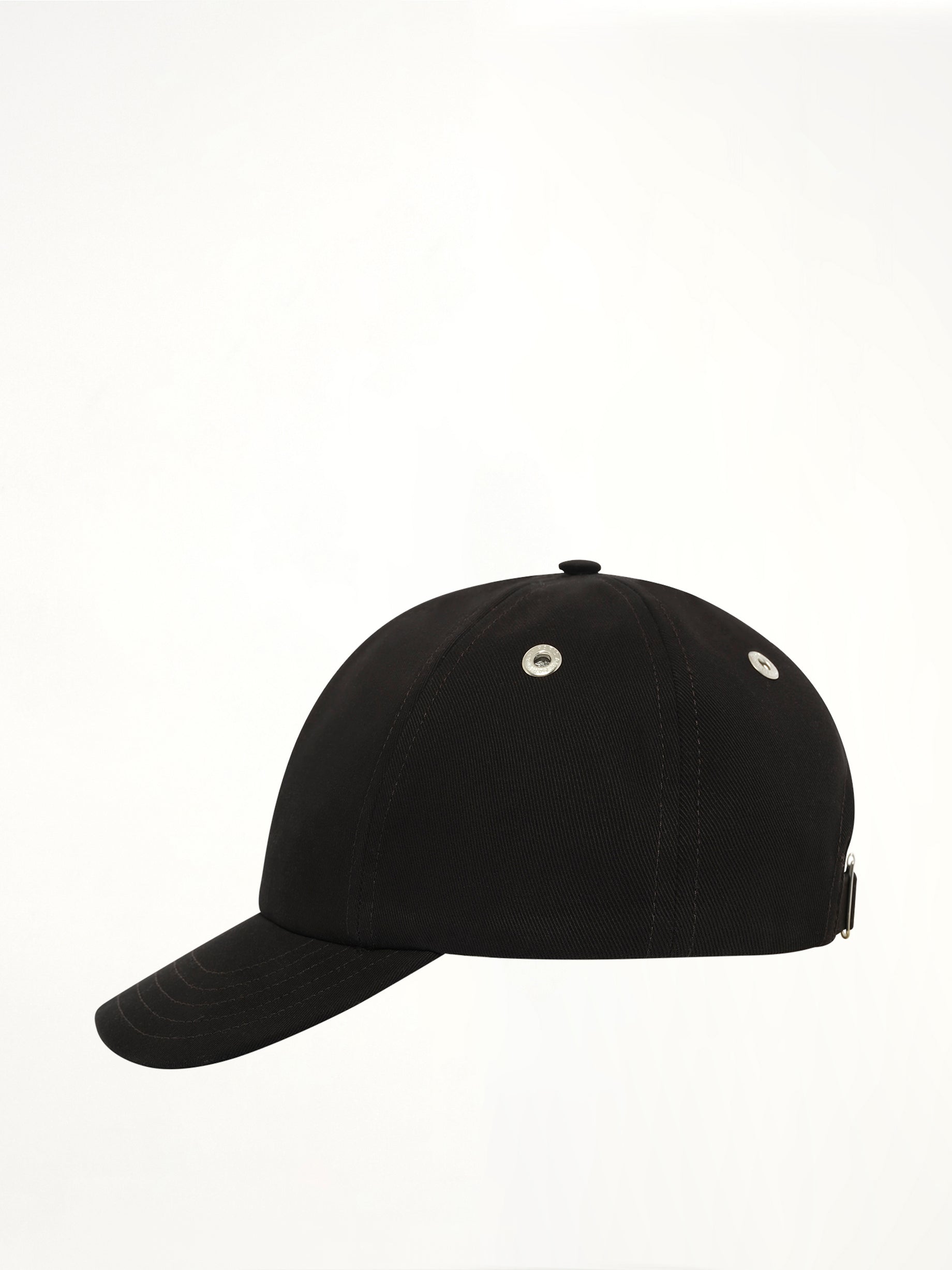 Contrast Ami De Coeur Embroidery Cap in Black