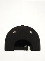 Contrast Ami De Coeur Embroidery Cap in Black