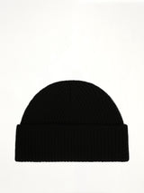 Contrasted Ami De Coeur Beanie in Black