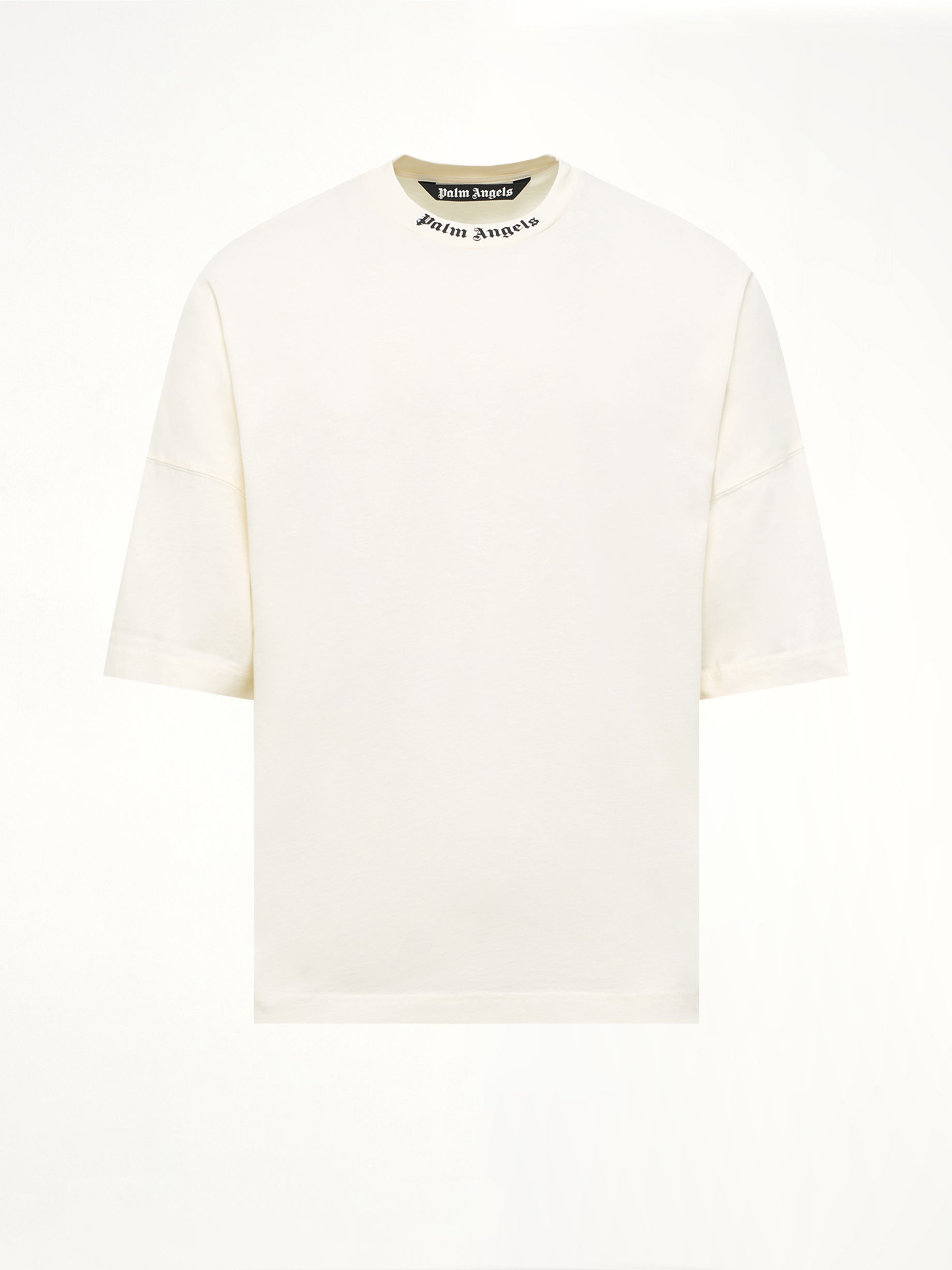 Classic Logo Over T-Shirt in Off White/Black