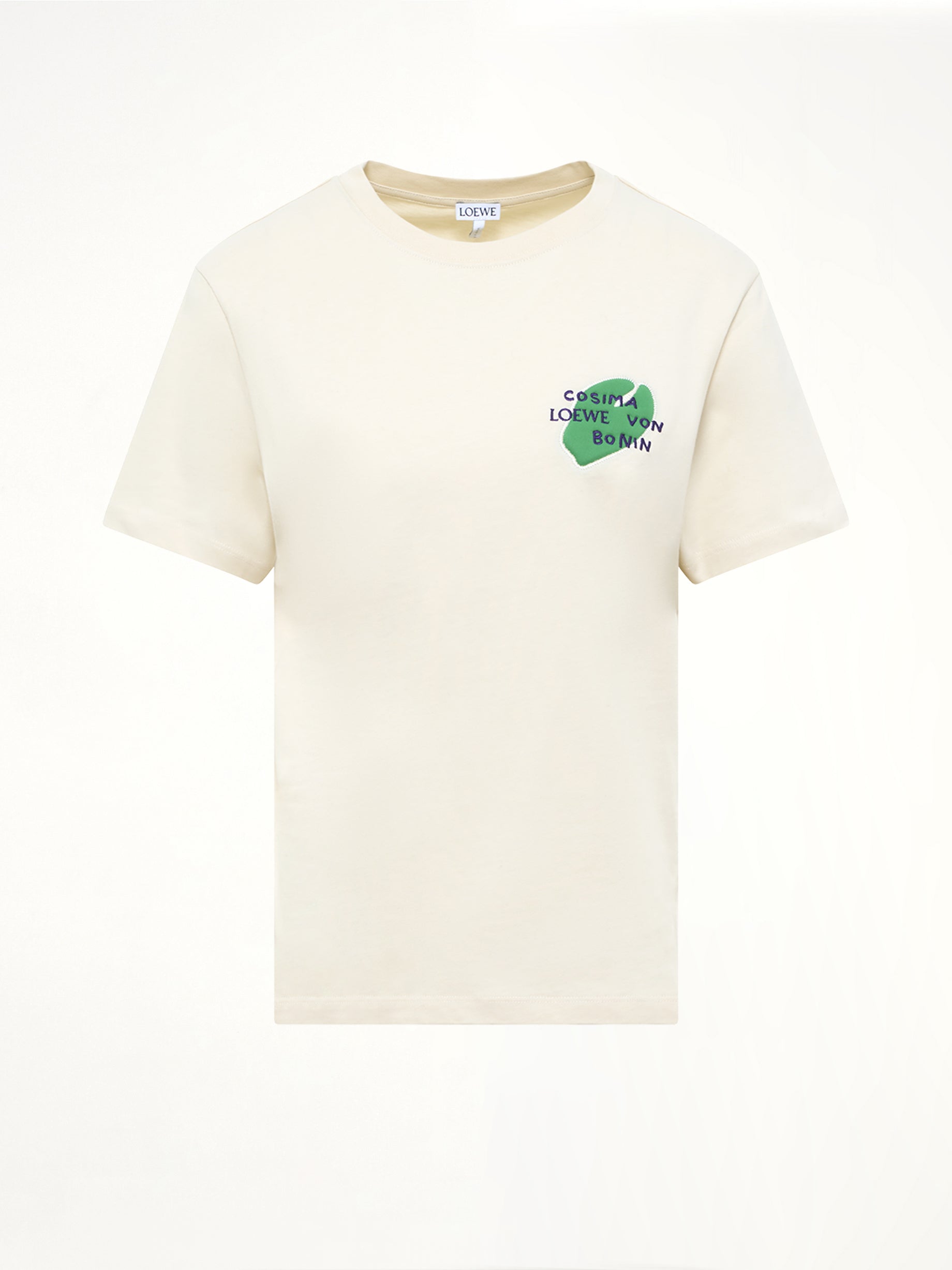 Cosma Regular Fit T-Shirt in Ecru