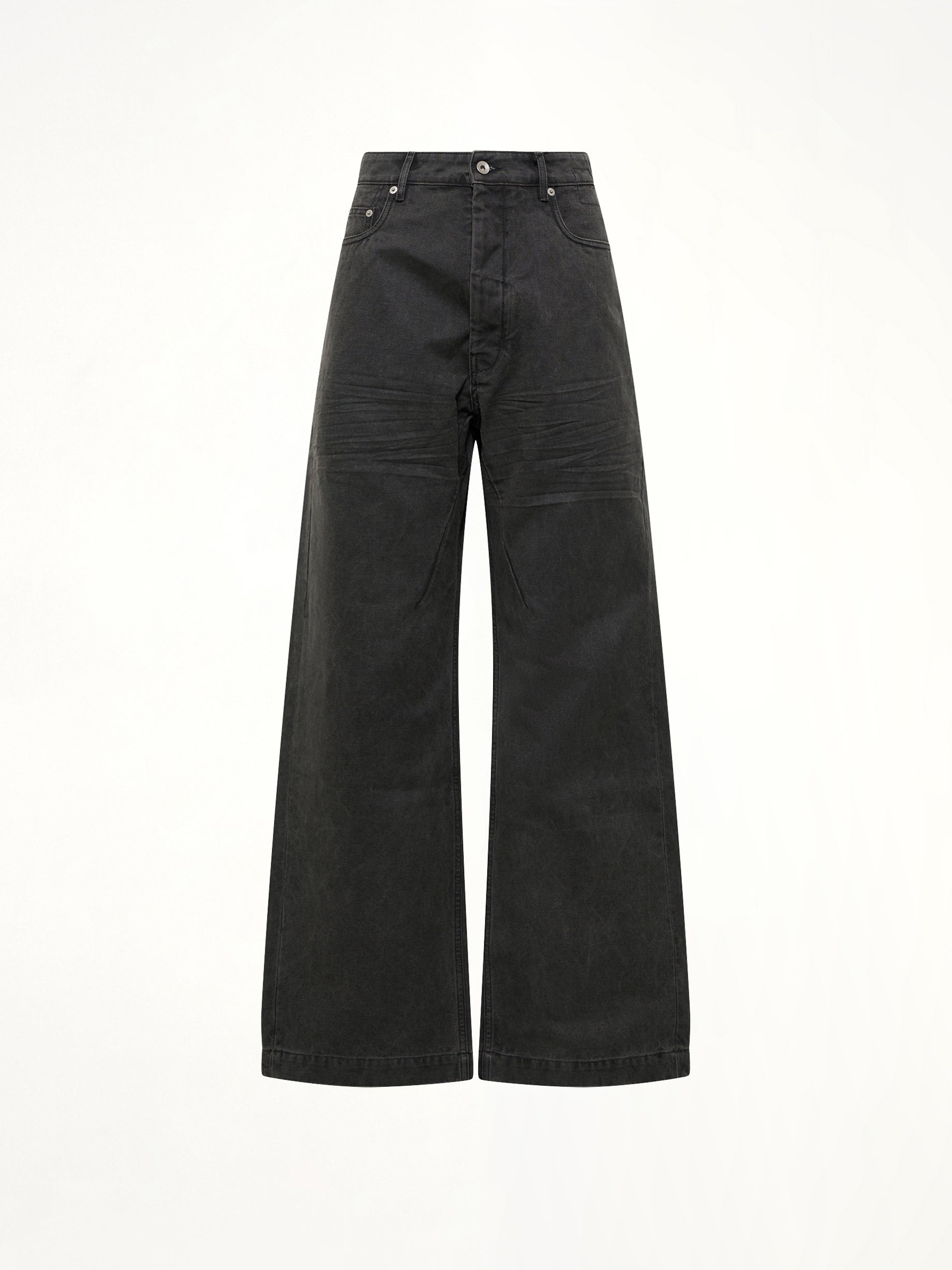 Cotton Canvas Geth Jeans in Gravel