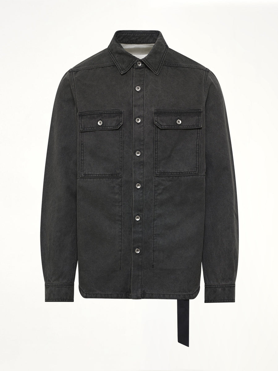 Cotton Canvas Outershirt in Gravel