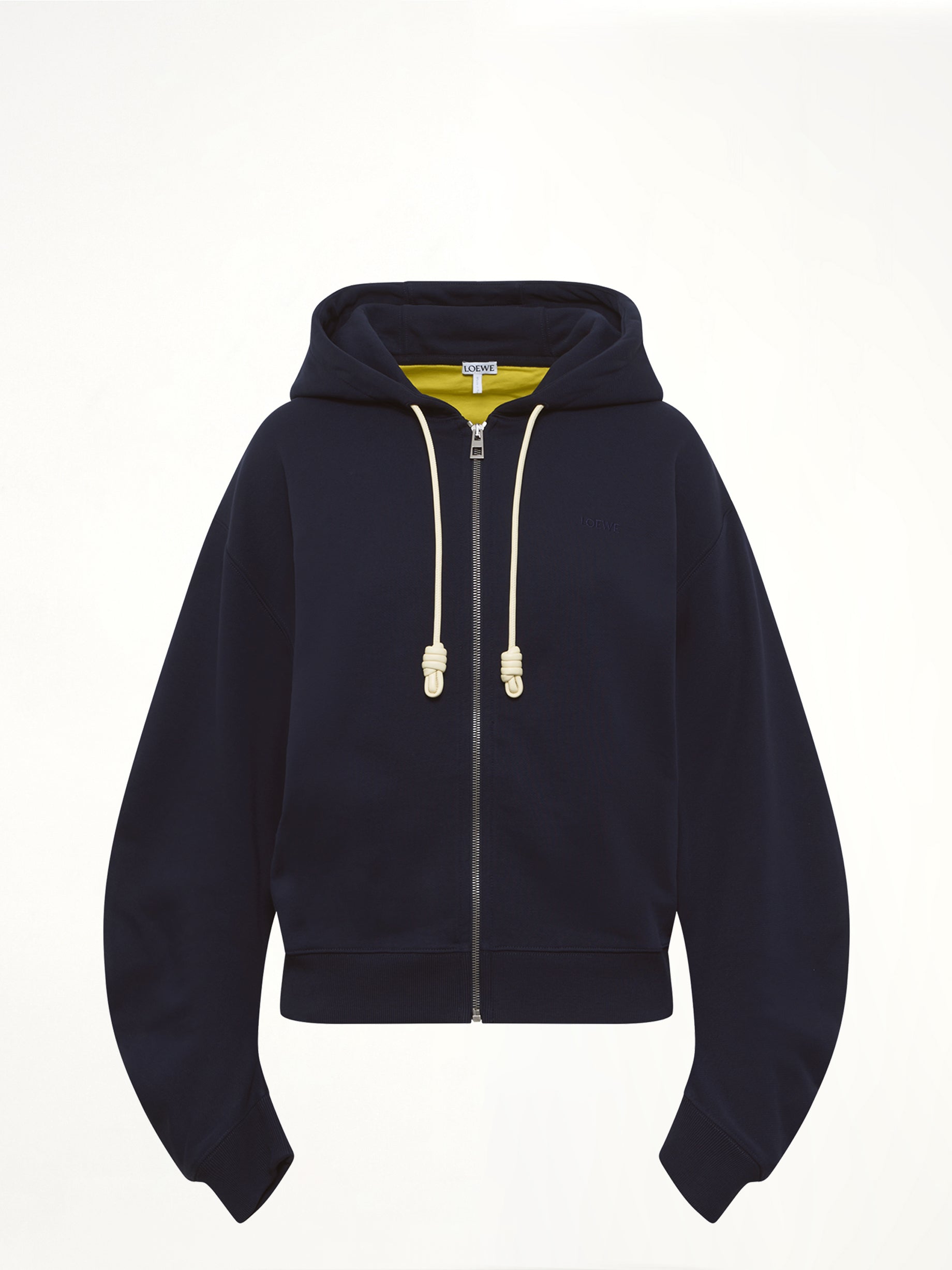 Flamenco Hoodie in Navy Blue/Yellow