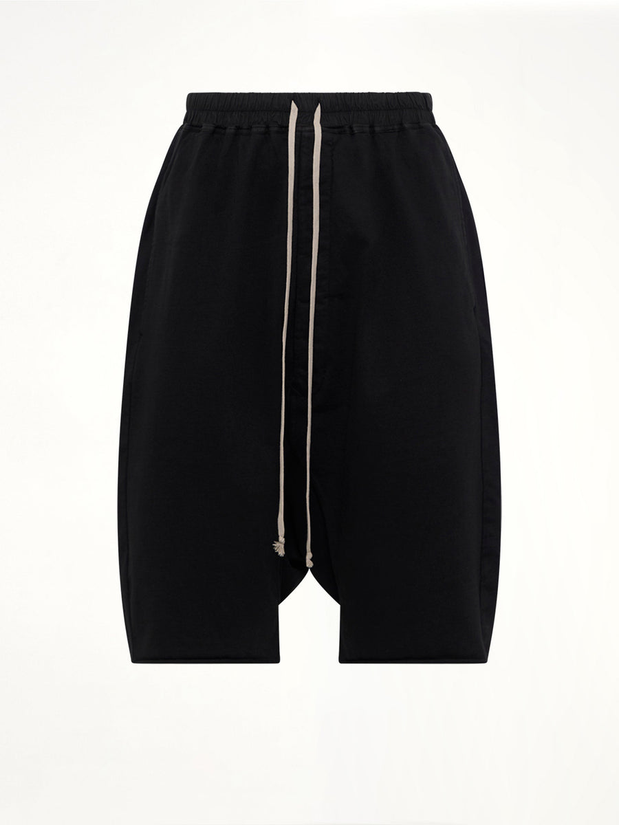 Heavy Jersey Drawstring Pods in Black