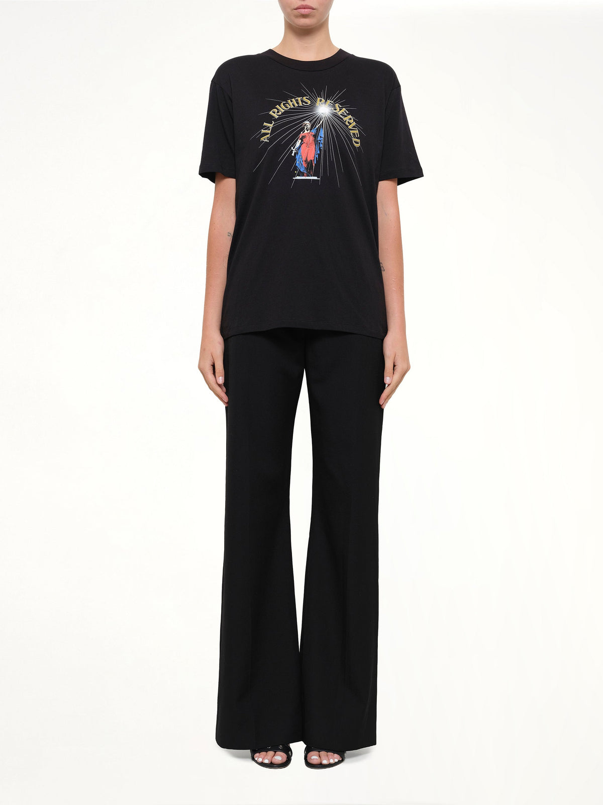 All Rights Reserv T-Shirt in Black