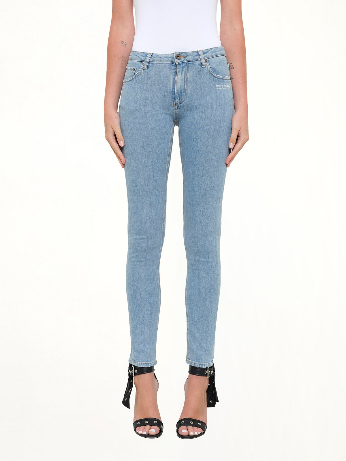 Blue Skinny 5 Pocket Jeans in Blue