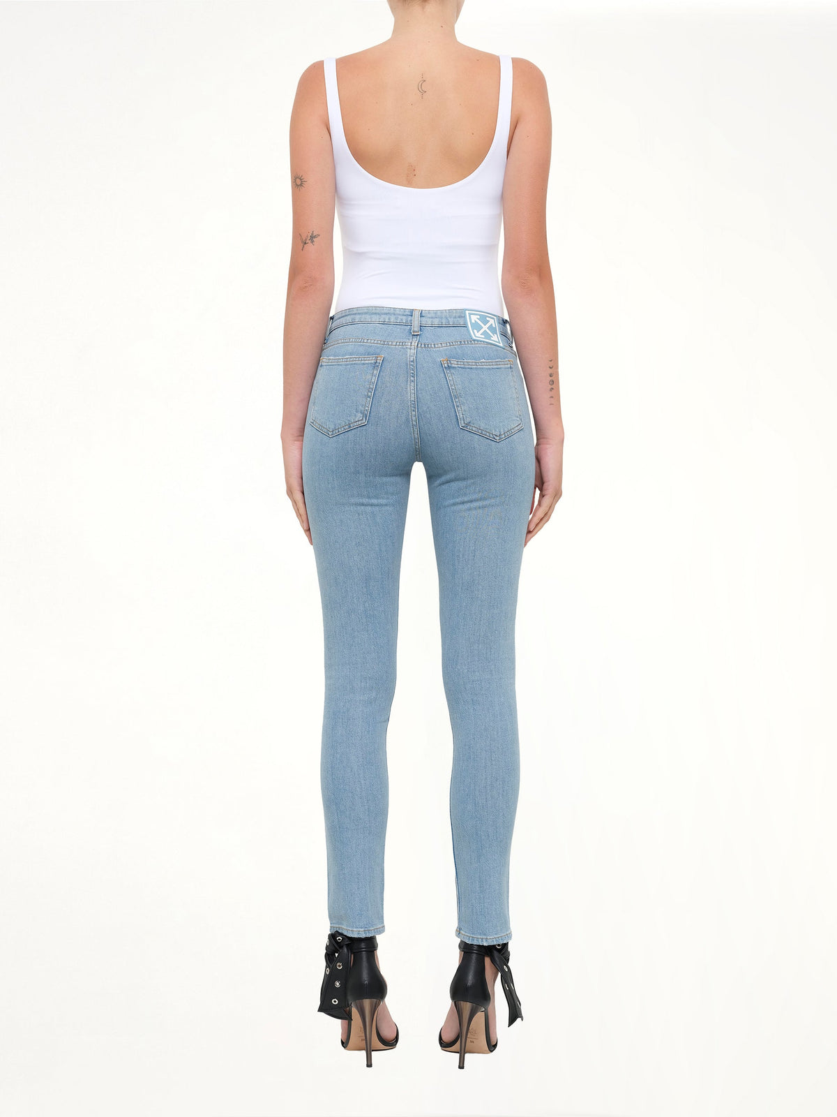 Blue Skinny 5 Pocket Jeans in Blue