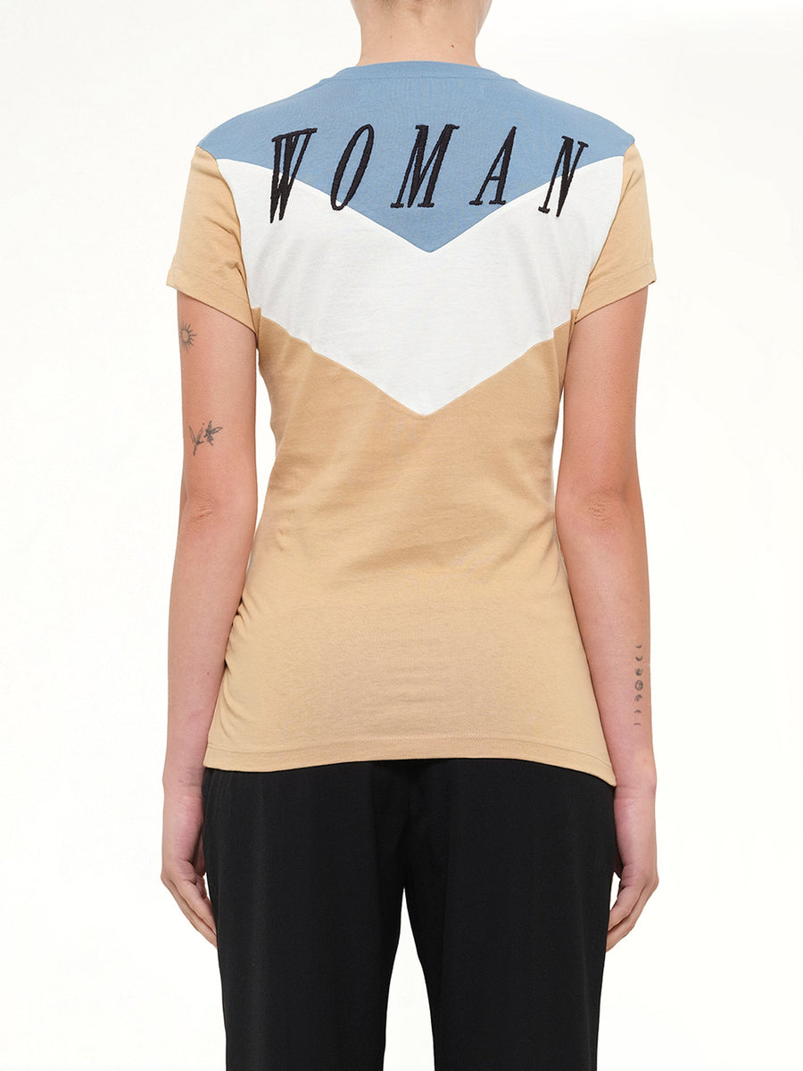 Twisting Horses T-Shirt in Beige