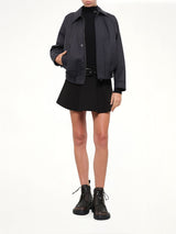 Belted Mini Skirt in Black