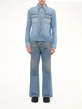 Chente Denim Shirt in Classic Blue