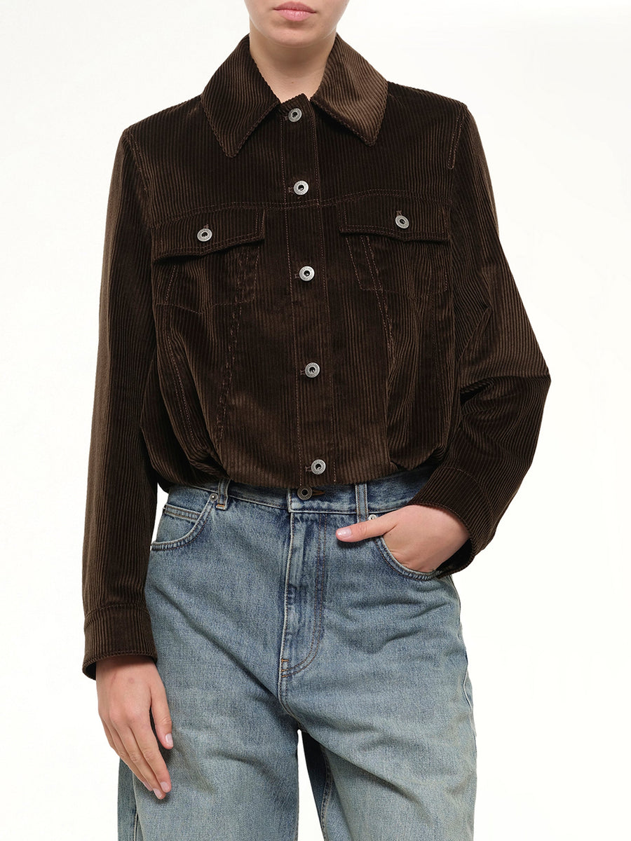 Corduroy Jacket in Brown
