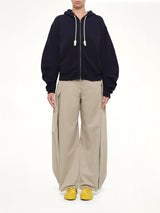 Flamenco Hoodie in Navy Blue/Yellow