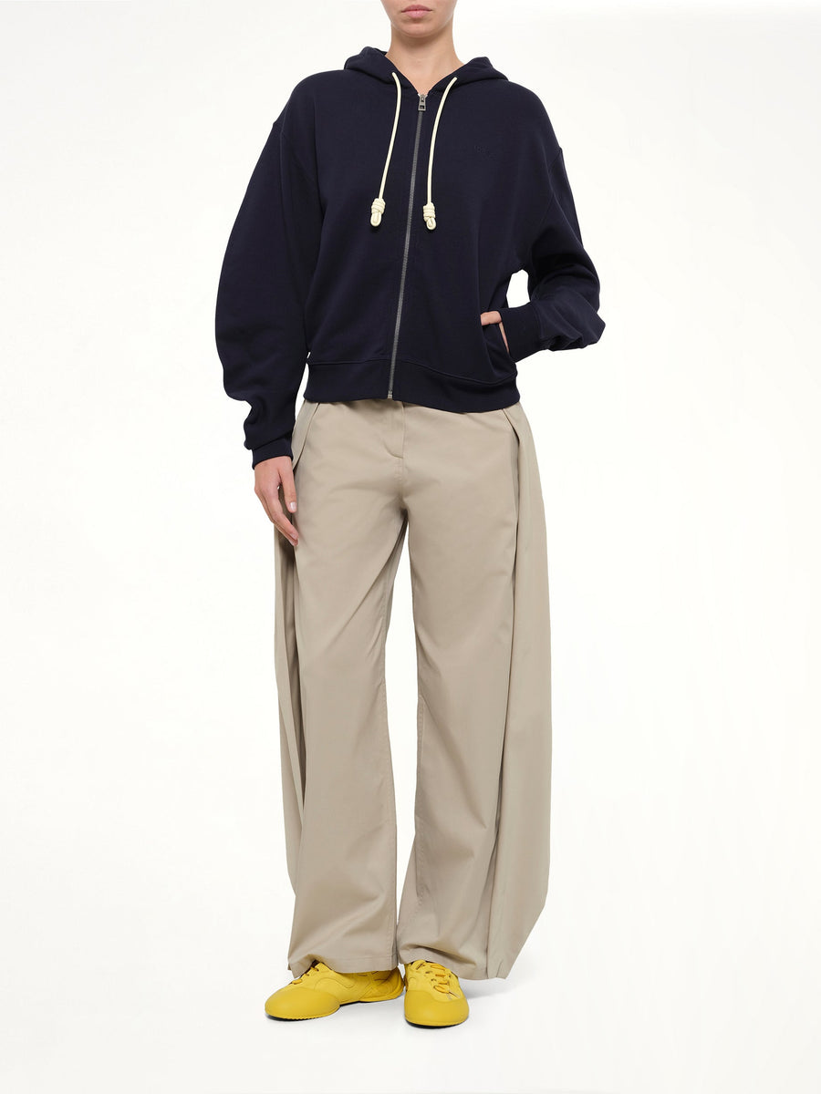 Flamenco Hoodie in Navy Blue/Yellow