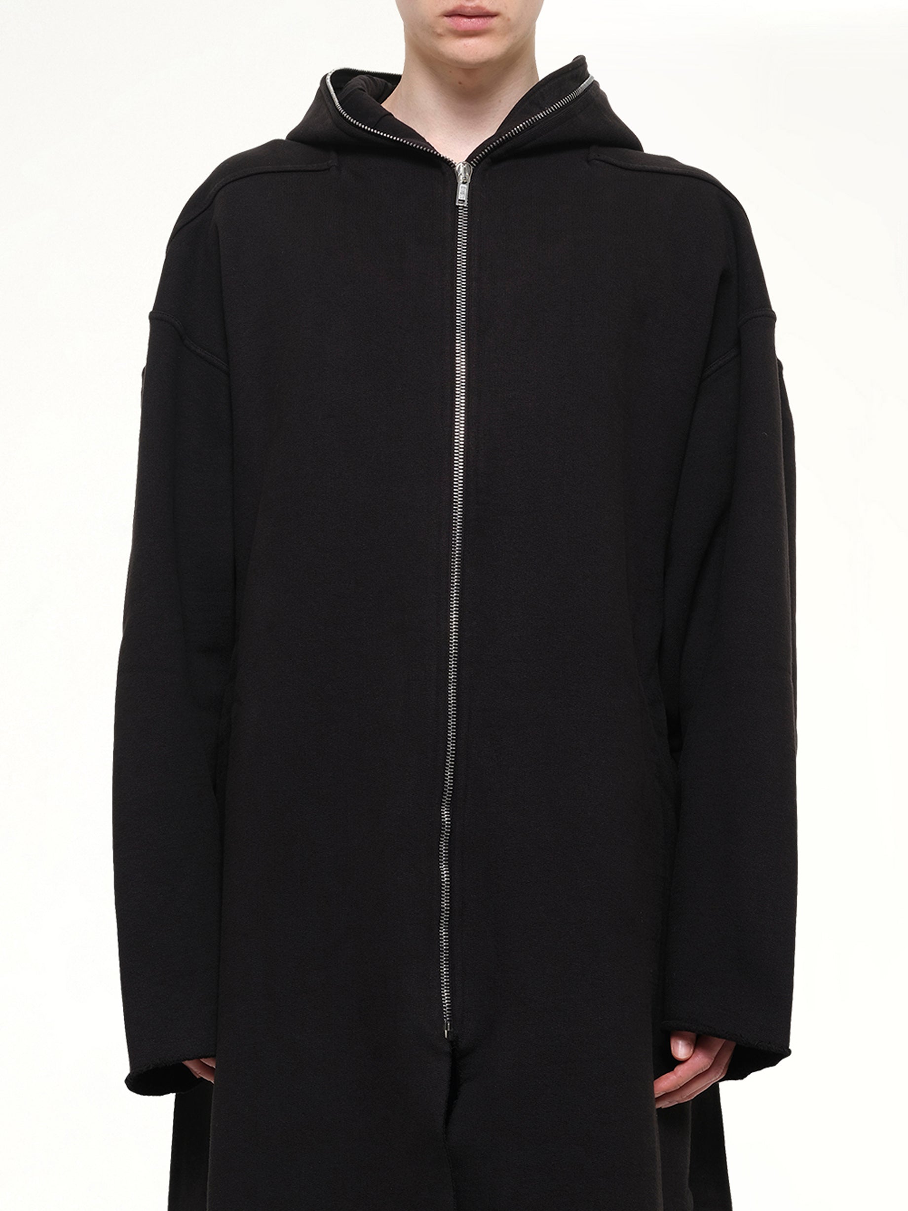 Megafelpa Gimp Wide Mac Coat in Black
