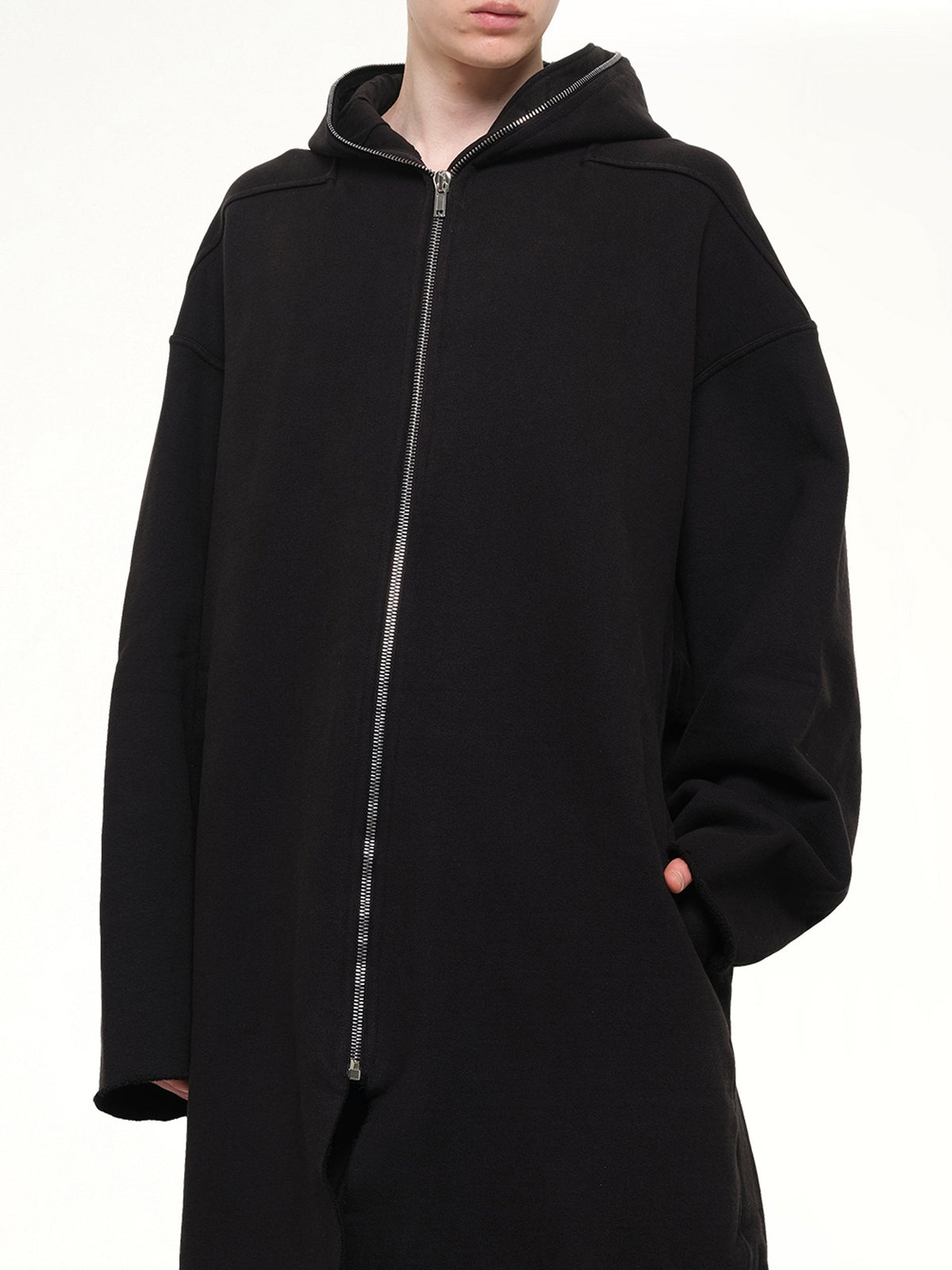 Megafelpa Gimp Wide Mac Coat in Black