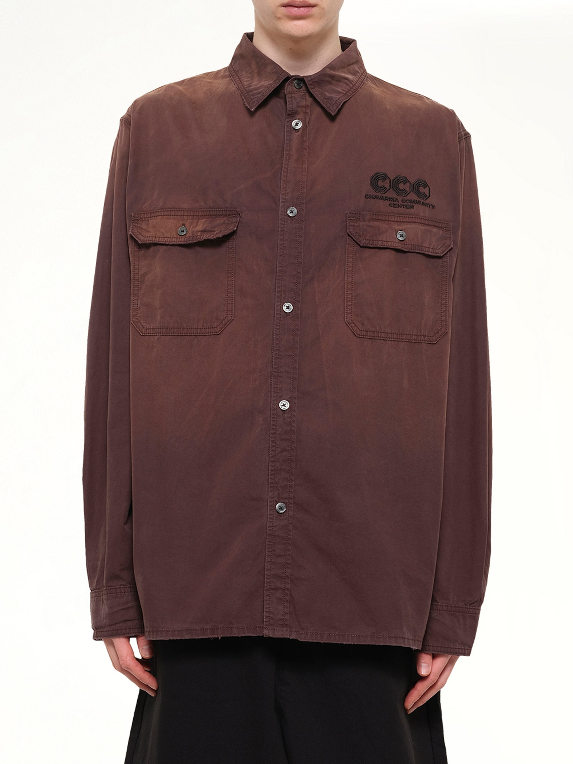 OS LS Workwear Corcoran Overshirt in Uniform Brown