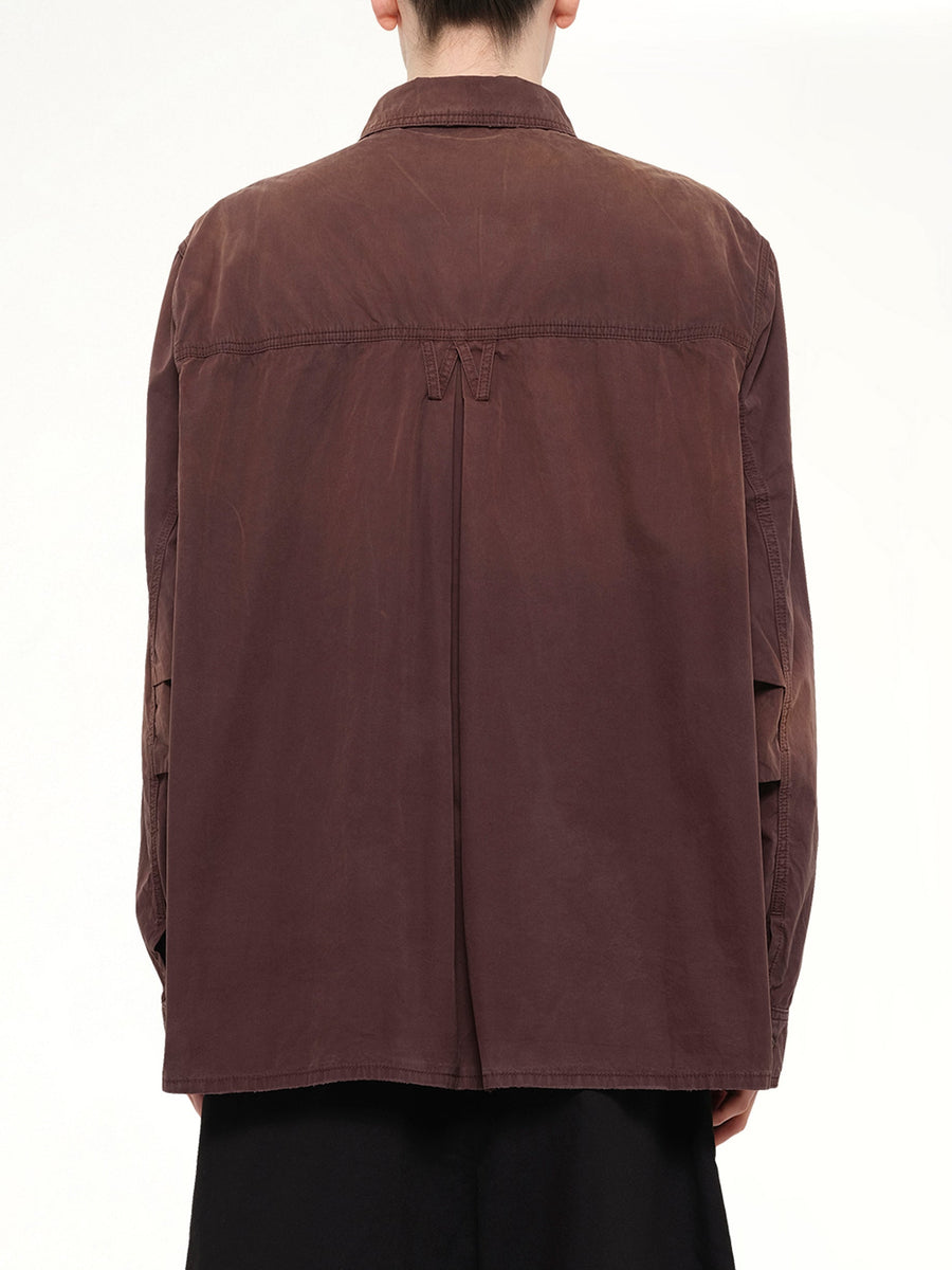 OS LS Workwear Corcoran Overshirt in Uniform Brown