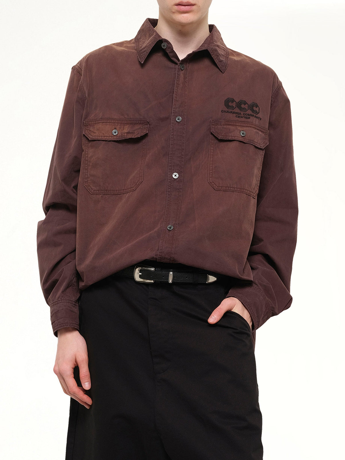 OS LS Workwear Corcoran Overshirt in Uniform Brown
