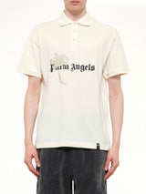 Palm Drift Polo S/S in Off White/Black