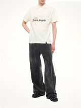 Palm Drift Polo S/S in Off White/Black