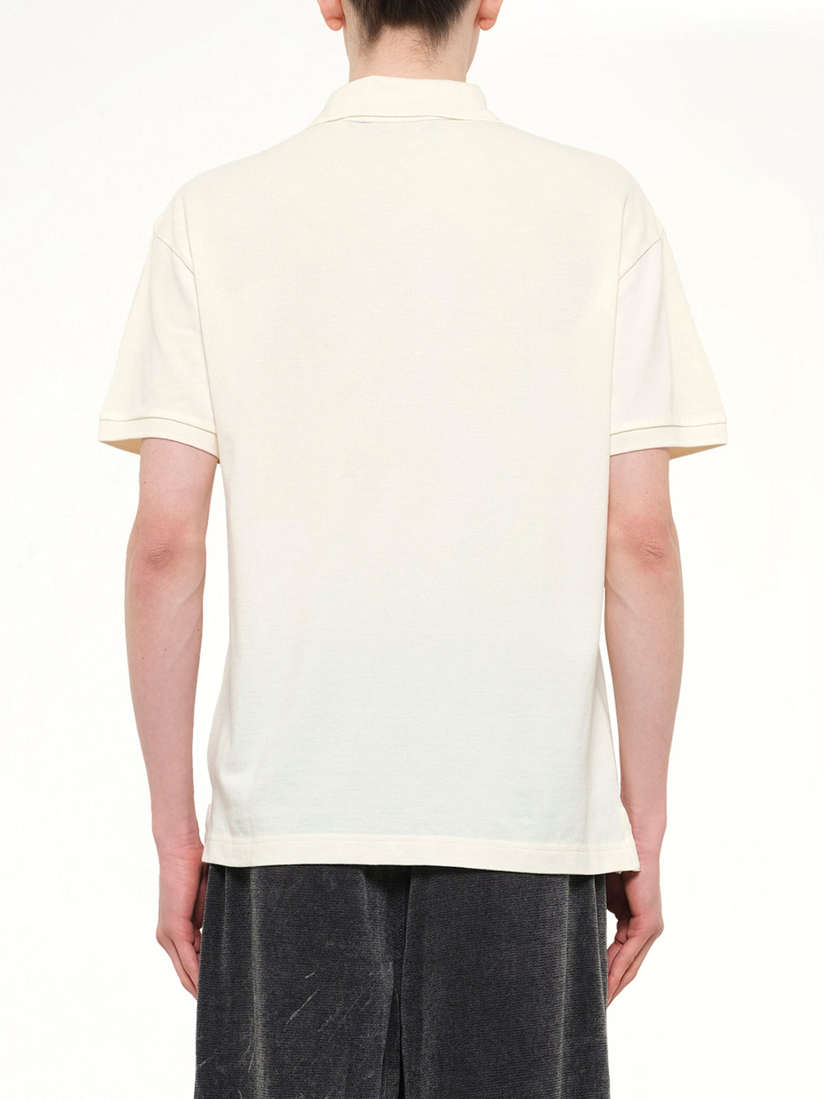 Palm Drift Polo S/S in Off White/Black