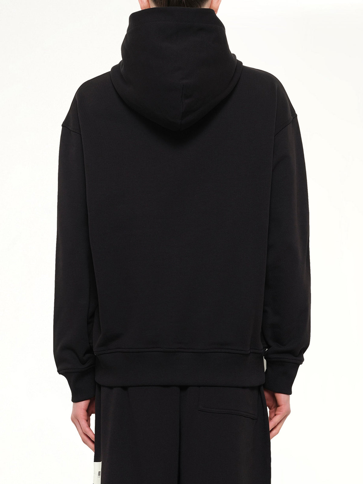 Palm Hills Regular Hoodie in Black/Off White