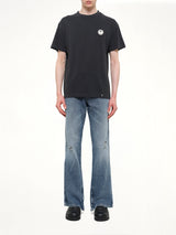 Palm Shadow Regular T-Shirt in Anthracite/Off White