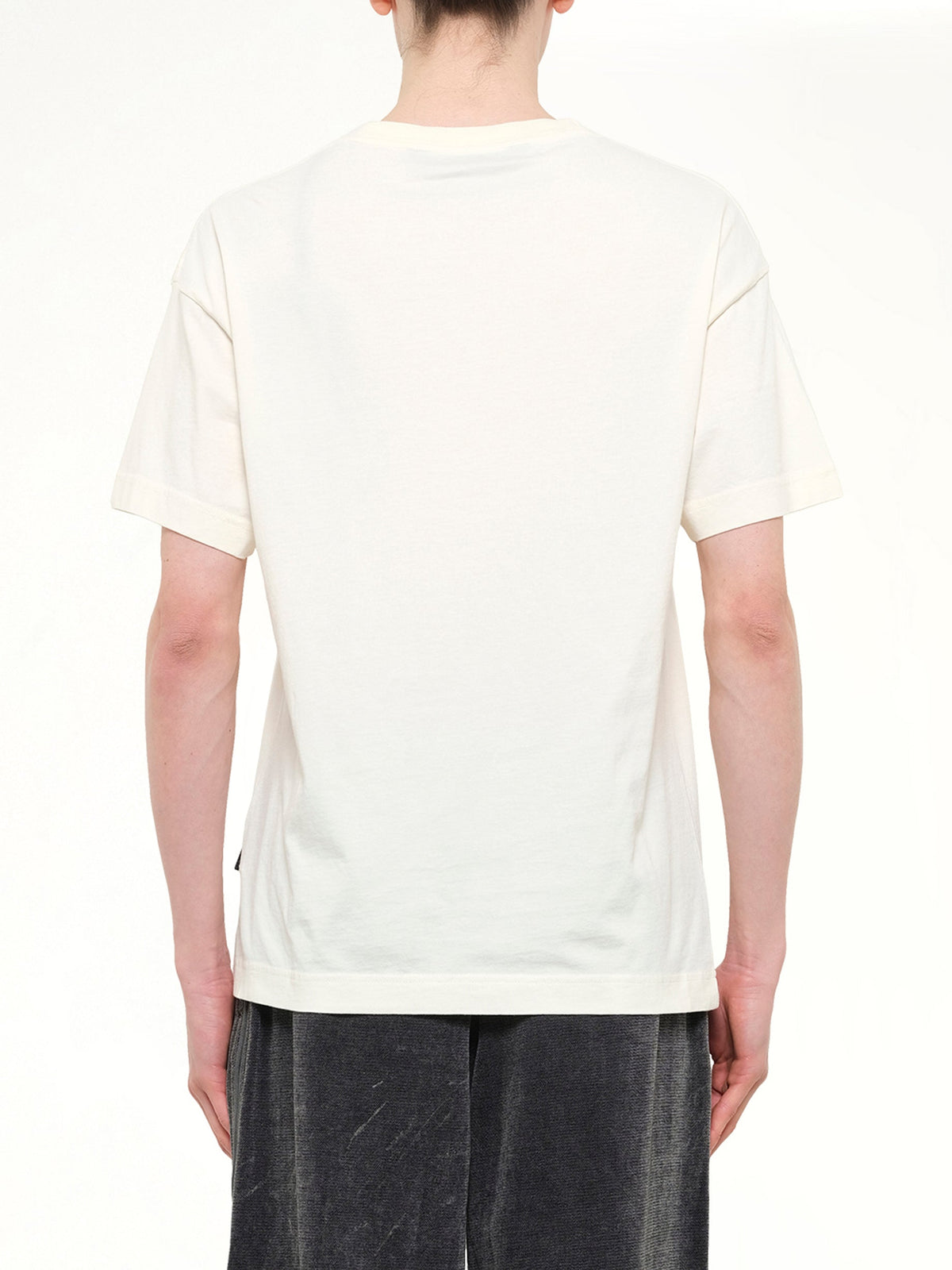 Stamp Logo Regular T-Shirt in Off White/Black