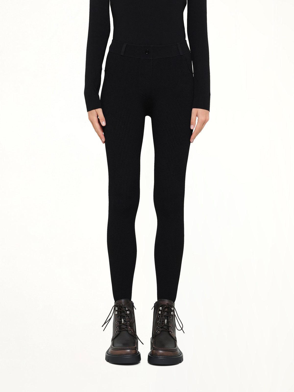 Viscose 2 Pocket Leggings in Black