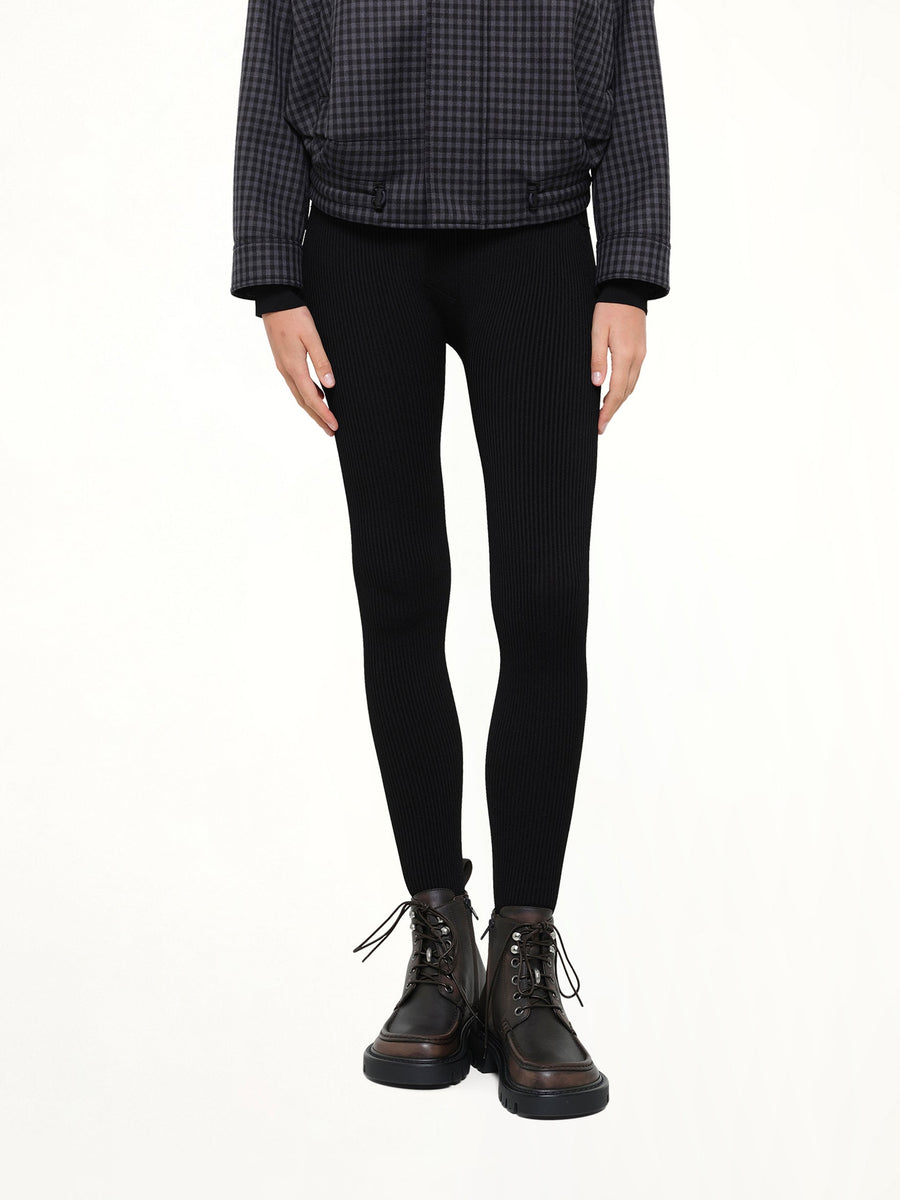 Viscose 2 Pocket Leggings in Black