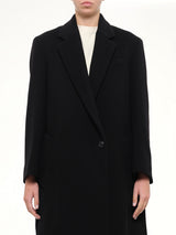 Wool Cashmere Coat in Black